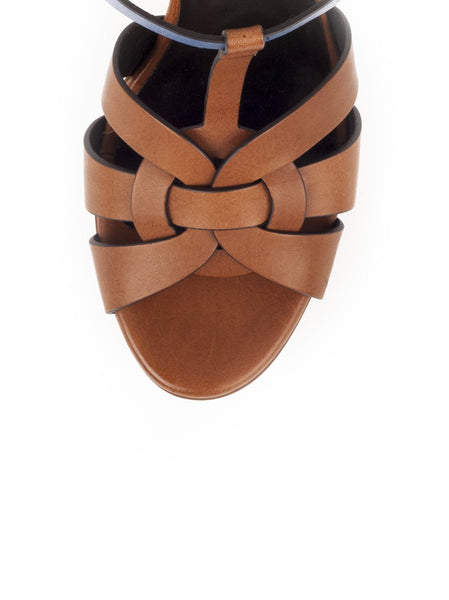 Tribute Multi Color Leather Sandal - Brown / Blue