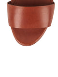 Vegetable Tanned Double Strap 110mm Sandal - Brandy