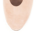 Suede Ballerina Flat - Rosa