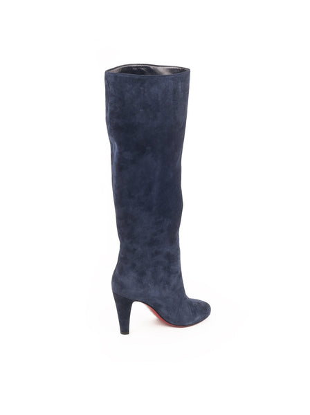 Dorififa Suede Knee Boot - Navy