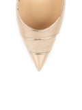 Christian Louboutin - Biblio Leather Piping 85 Pumps - Beige - ForwardModa
