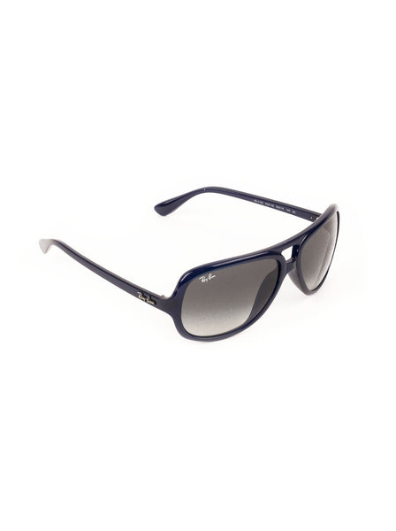 Plastic Aviator Sunglasses Dark Blue / Gray