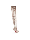 Moulin Noir 120 Over The Knee Boots - Rose Gold / Nude