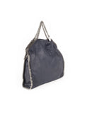 Falabella Shaggy Deer Fold Over Tote - Navy