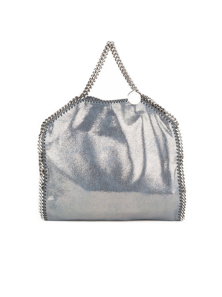 Falabella Metallic Small Tote Bag - Stone
