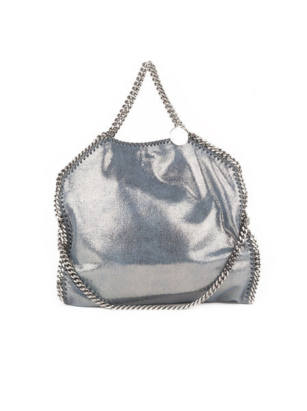 Falabella Metallic Small Tote Bag - Stone