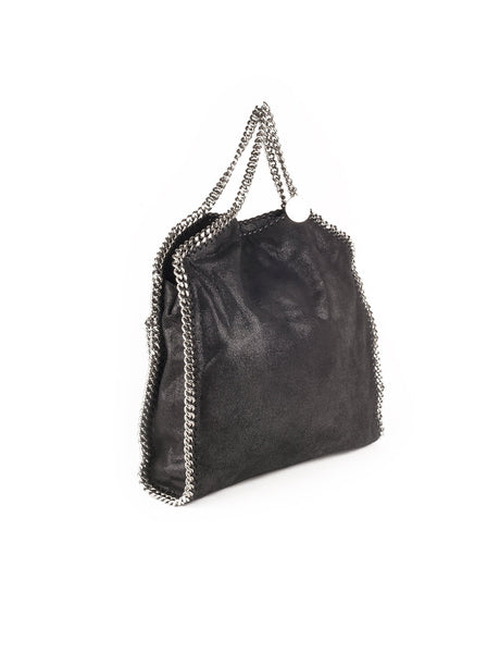 Falabella Shaggy Deer Fold Over Tote - Black