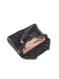 Falabella Shaggy Deer Fold Over Tote - Black