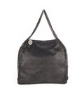 Falabella Shaggy Deer Small Tote - Black / Black