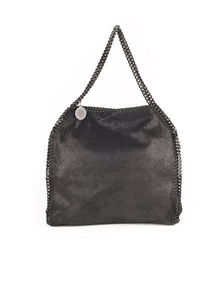 Falabella Shaggy Deer Small Tote - Black / Black