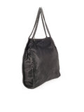 Falabella Shaggy Deer Small Tote - Black / Black