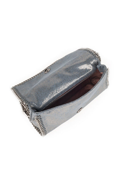 Falabella Shaggy Deer Crossbody Bag - Metallic Gunmetal