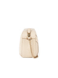 Star Patch Faux Leather Small Shoulder Bag - Cream