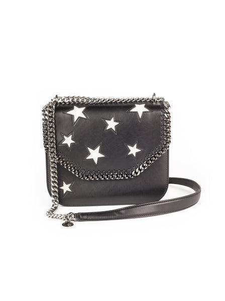 Falabella Box Stars Shoulder Bag - Black