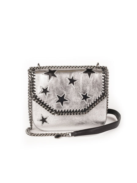 Falabella Box Stars Shoulder Bag - Silver