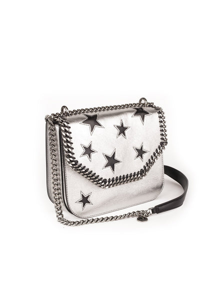 Falabella Box Stars Shoulder Bag - Silver