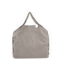 Falabella Shaggy Deer Fold Over Tote - Light Gray