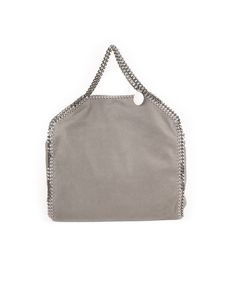 Falabella Shaggy Deer Fold Over Tote - Light Gray