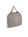 Falabella Shaggy Deer Fold Over Tote - Light Gray