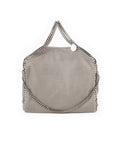 Falabella Shaggy Deer Fold Over Tote - Light Gray