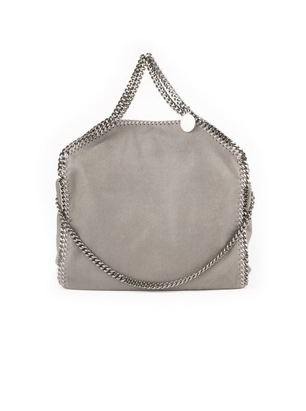 Falabella Shaggy Deer Fold Over Tote - Light Gray