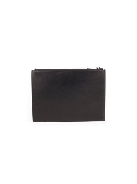Stars Document Case Clutch - Black
