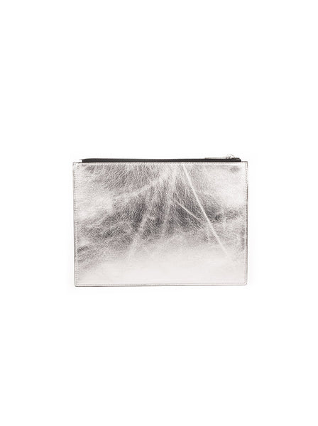 Stars Document Case Clutch - Silver