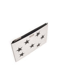 Stars Document Case Clutch - Silver