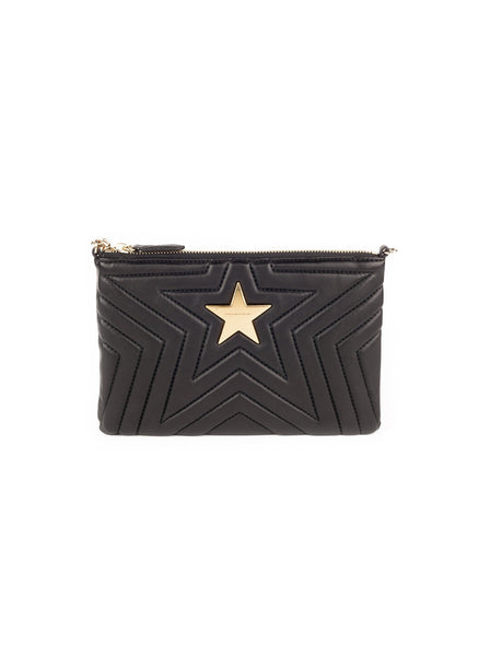 Stella Star Alter Nappa Chain Clutch - Black