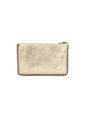 Falabella Shaggy Deer Metallic Chain Clutch - Yellow / Bronze