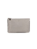 Falabella Shaggy Deer Chain Clutch - Gray / Silver