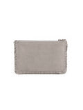 Falabella Shaggy Deer Chain Clutch - Gray / Silver
