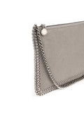 Falabella Shaggy Deer Chain Clutch - Gray / Silver