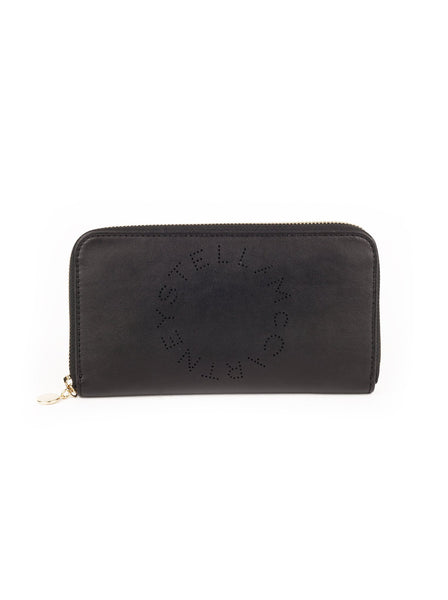 Stella Logo Zip Around Alter-Nappa Wallet - Black