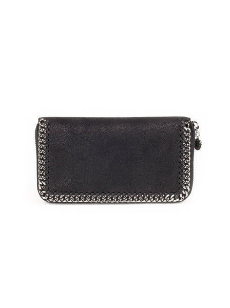 Falabella Zipped Continental Wallet - Black
