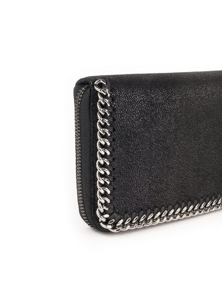 Falabella Zipped Continental Wallet - Black