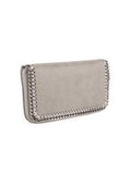 Falabella Zipped Continental Wallet - Light Gray