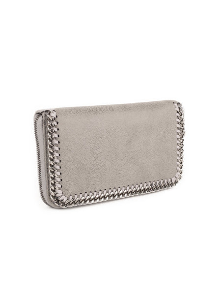 Falabella Zipped Continental Wallet - Light Gray