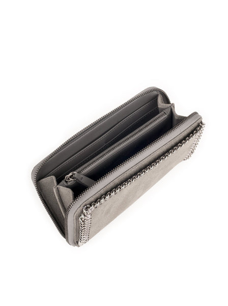 Falabella Zipped Continental Wallet - Light Gray