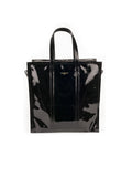 Balenciaga - Bazar Patent Leather M Shopper Bag - Black - ForwardModa