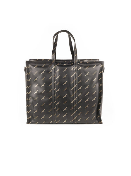 Balenciaga - Bazar All Over Medium Shopping Bag - Black - ForwardModa
