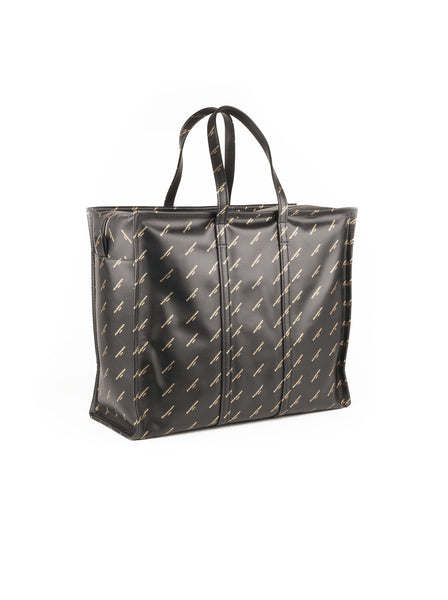 Balenciaga - Bazar All Over Medium Shopping Bag - Black - ForwardModa