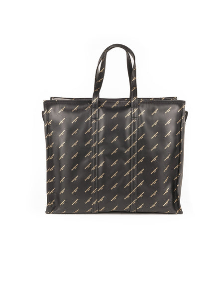 Balenciaga - Bazar All Over Medium Shopping Bag - Black - ForwardModa