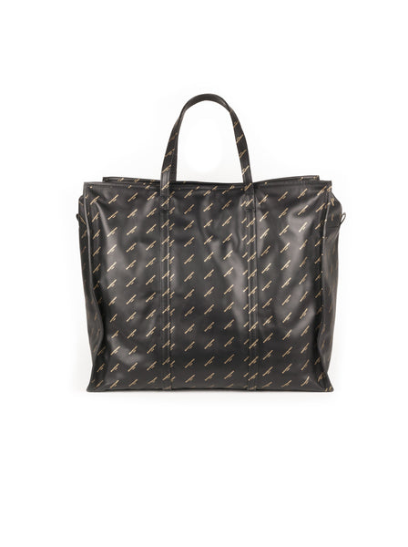 Balenciaga - Bazar All Over XL Shopping Bag - Black - ForwardModa