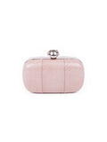 Skull Box Clutch - Rose Beige