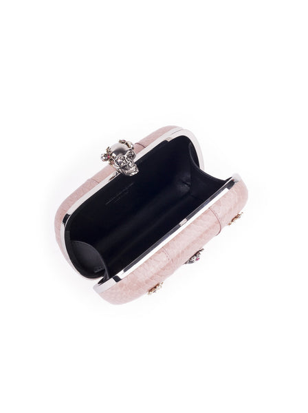 Skull Box Clutch - Rose Beige