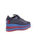 Sneak-Elyse Lace-Up - Navy / Blue / Red
