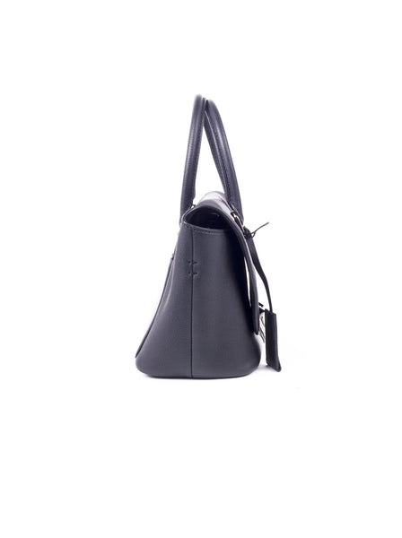 Demilune Rockstud Satchel Bag - Black