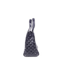 Rockstud Spike Quilted Leather Tote Bag - Black