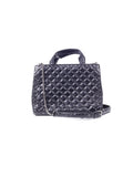 Rockstud Spike Quilted Leather Tote Bag - Black